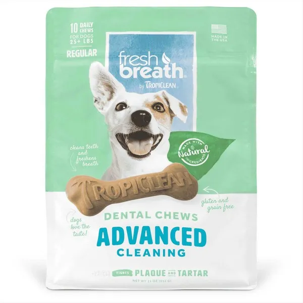 11 oz. Tropiclean Fresh Breath Dental Chews Advanced 25+ Lbs - Hygiene